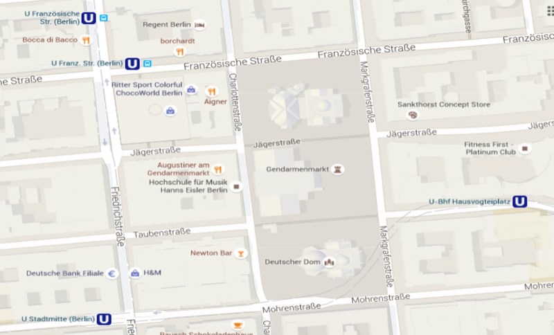 map Berlin Gendarmenmarkt