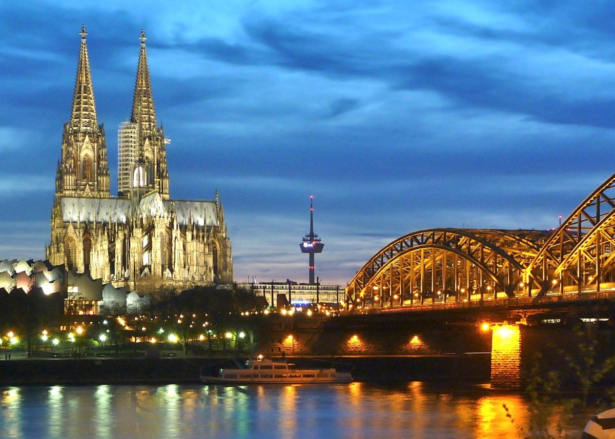 Rhine RIver, Cologne Cathedral, Hohenzollern Bridge